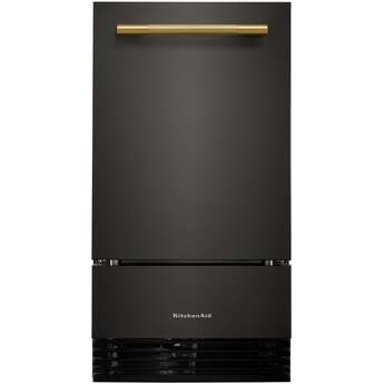KitchenAid 18 Inch Automatic Ice Maker With Drop-Down Door And Pump: Black Ore — thumbnail 11